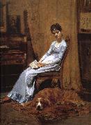Thomas Eakins The Artist-s wife and his dog France oil painting artist